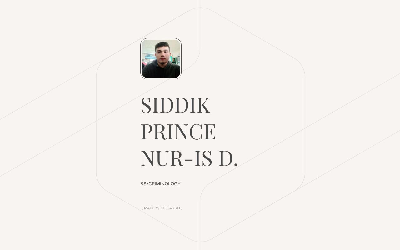 Carrd profile picture for @siddik